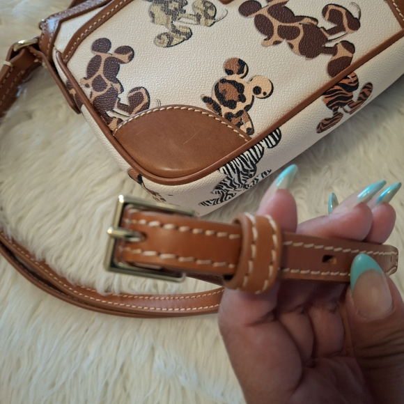 Dooney & Bourke And Disney Animal Print Mickey Crossbody Bag - Picture 10 of 11